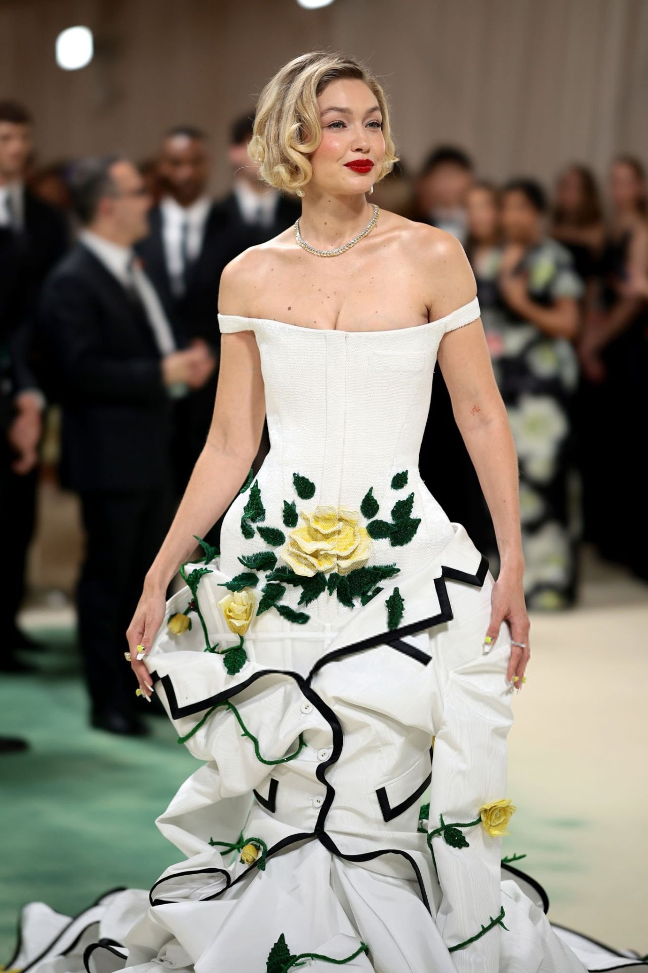 Gigi Hadid in Floral Gown at Met Gala 2024 in New York City11